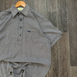 Vintage Aertex Quarter Button Shirt (S/M)