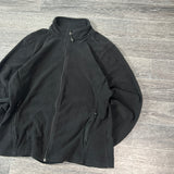 CHAMPION BLACK ZIP UP FLEECE (M)