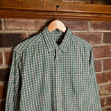 Cropped Checkered Button Shirt (M)