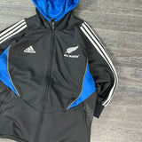ALL BLACKS ADIDAS ZIP UP (M)