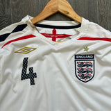 Vintage 2007 England Gerrard #4 Football (XXXL)