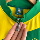 Y2K Brazil Football Zip Up Sweatshirt (L)