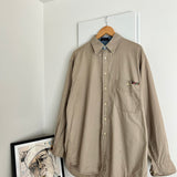 Cutter & Buck Cream Long Sleeve Button Shirt (L)