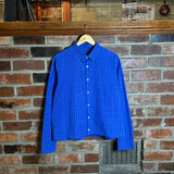Bracks Cropped Checkered Button Shirt (M/L)