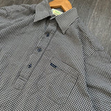 Vintage Aertex Quarter Button Shirt (S/M)