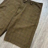 Y2K QUIKSILVER PLAID SHORTS (34")