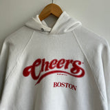 Vintage 1987 Boston White Hoodie (M)