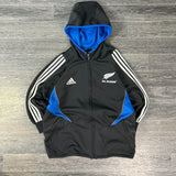 ALL BLACKS ADIDAS ZIP UP (M)