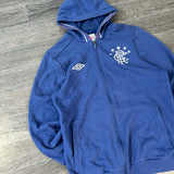 VINTAGE RANGERS UMBRO FOOTBALL ZIP UP (S)