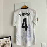 Ben Sigmund All Whites Signed Football Jersey (L)