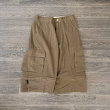 Y2K BROWN CARGO SHORTS (30")
