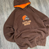 VINTAGE NFL BROWNS HOODIE (XS)