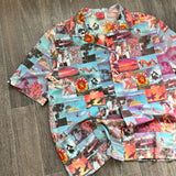 VINTAGE LION RED BUTTON (XXL)