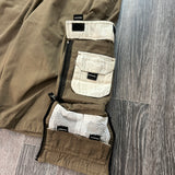 Y2K BROWN CARGO SHORTS (28")