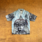 Y2K GRAPHIC BUTTON SHIRT (XL)