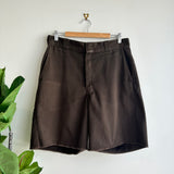 Dickies Brown Custom Cut Shorts (34)