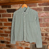 Cropped Checkered Button Shirt (M)