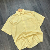 Vintage Yellow Checkered Button Shirt (M/L)