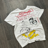 Y2K Ed Hardy Graphic Tee (M)