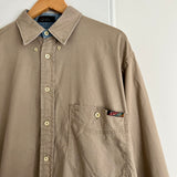 Cutter & Buck Cream Long Sleeve Button Shirt (L)