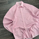 VINTAGE GEOFFREY BEENE PINK BUTTON SHIRT (L)