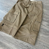 Y2K BROWN CARGO SHORTS (30")