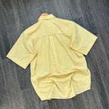 Vintage Yellow Checkered Button Shirt (M/L)