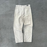 Vintage Country Look White Suede Pants (30")