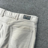 Vintage Country Look White Suede Pants (30")