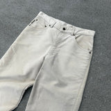 Vintage Country Look White Suede Pants (30")