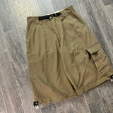 Y2K BROWN CARGO SHORTS (28")