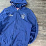 VINTAGE RANGERS UMBRO FOOTBALL ZIP UP (S)