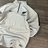 NZ ALL WHITES QUARTER ZIP (S/M)