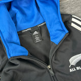 ALL BLACKS ADIDAS ZIP UP (M)