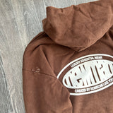 NEWMAN BROWN CROP HOODIE (L)