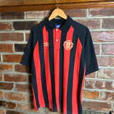 Vintage 90s Man United Umbro Polo Shirt (L)