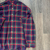 Vintage Polo Checkered Button Shirt (L)